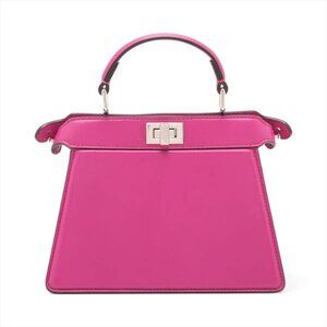 Fendi Peek-a-Boo ICU Co., Ltd. Mini Leather 2-Way Shoulder Bag – Magenta